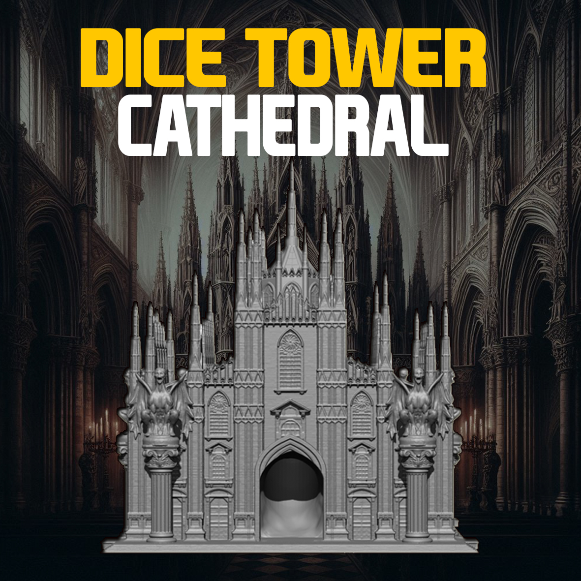 GOTHIC CATHEDRAL DICE TOWER [COMMERCIAL LICENSE]